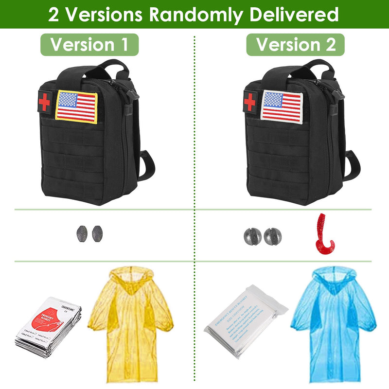 Portable Survival Kit – 47 Pieces for Hiking, Hunting, Camping, and Disasters