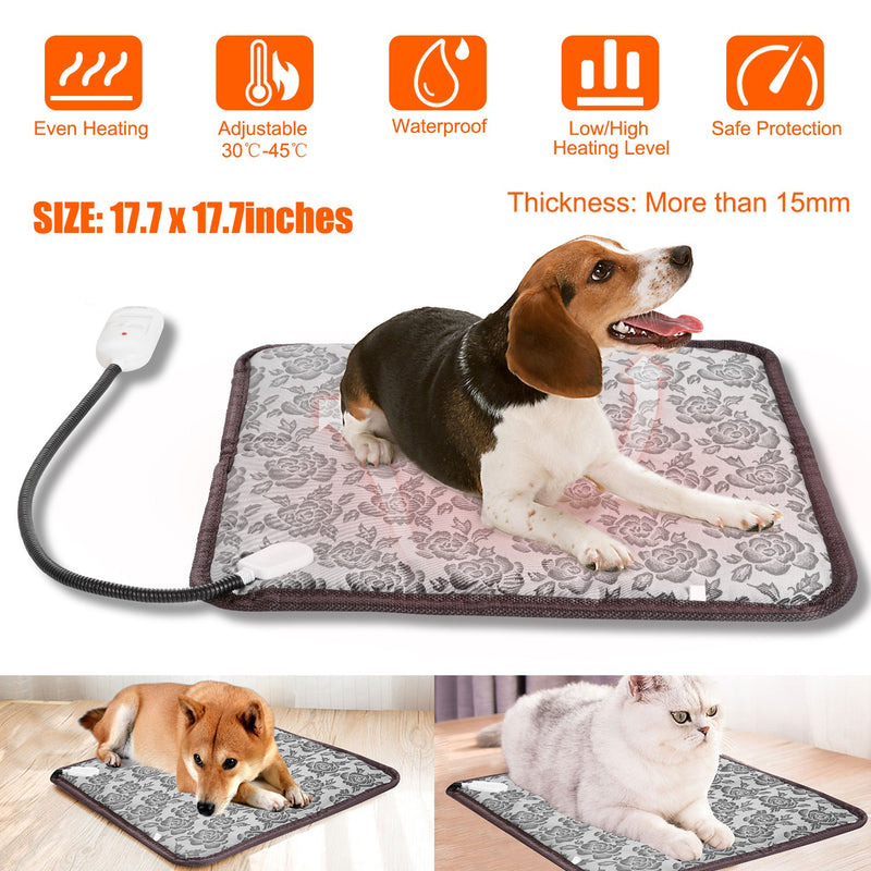 Electric Heating Pad for Pets – Adjustable, Waterproof, and Bite-Proof