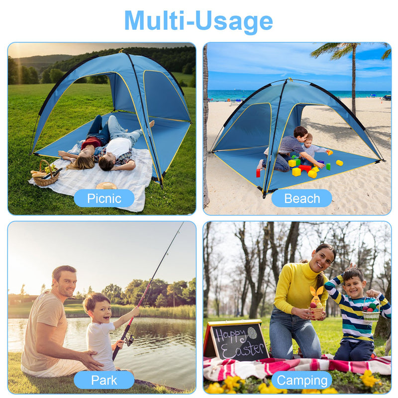 Beach Tent for 4–6 People – UPF50+ Waterproof
