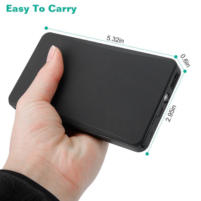 20000mAh Portable Car Jump Starter - 400A with LED Flashlight