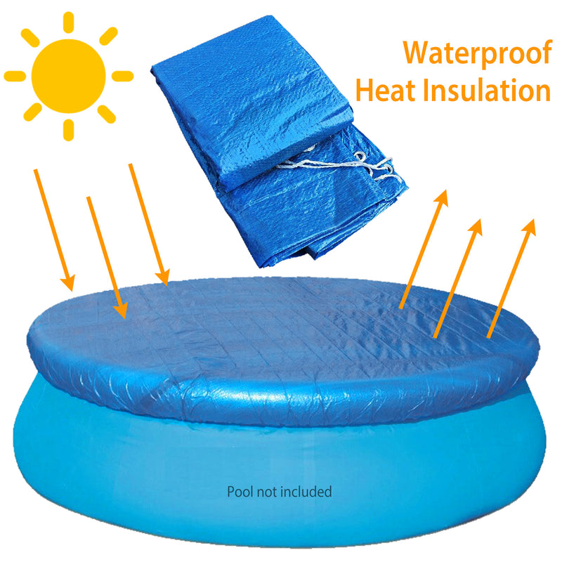 PE Swimming Pool Cover – 8/10/12 Foot Waterproof