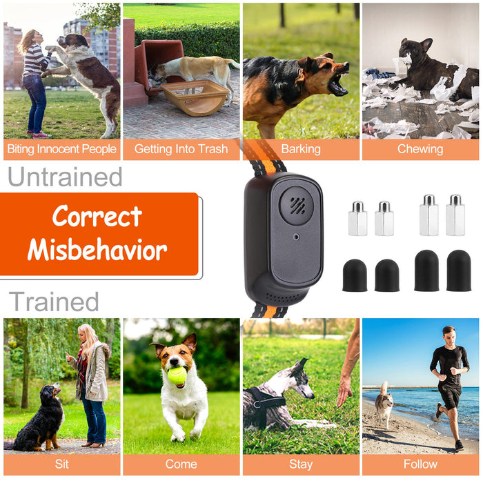 Dog Training Collar – 3 Modes, 9 Levels, Recording, and 300m Range