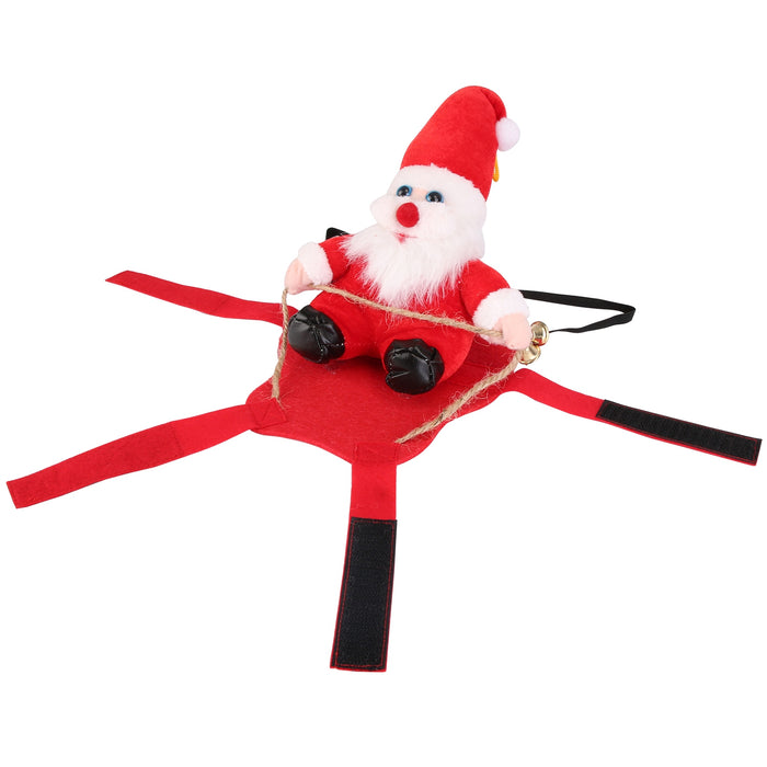 Christmas Costume for Dogs and Cats – Santa Claus Rider Outfit