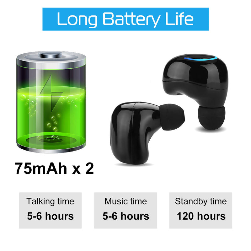 TWS Wireless Earbuds – Stereo with Microphone, Charging Pod, and Call Control