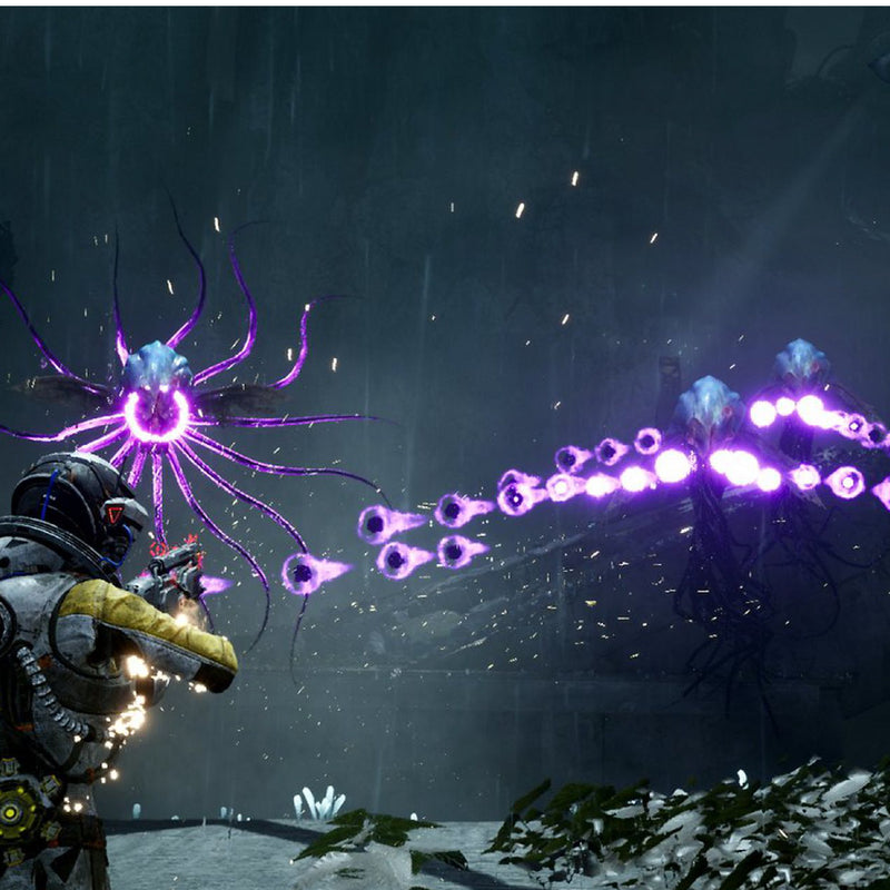 Videojuego Returnal para PlayStation 5, caja con arte y título visible, desarrollado por 0004.