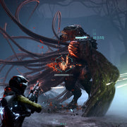 Videojuego Returnal para PlayStation 5, juego de acción y ciencia ficción en caja con arte en la portada.