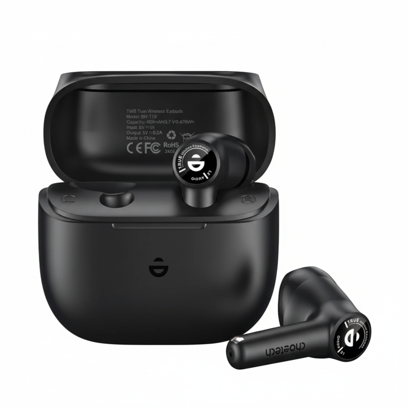 6 Choetech Aura ENC TWS BH-T19-BK Wireless Headphones Units