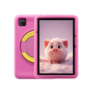 Tableta Blackview TabA6 Kids de 10.1" en rosa con WiFi, 128GB de almacenamiento y 4GB de RAM, vista desde el frente
