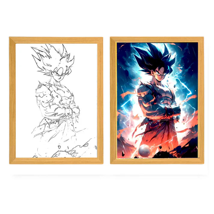 Goku LED Light Box: "The Power of a Warrior"