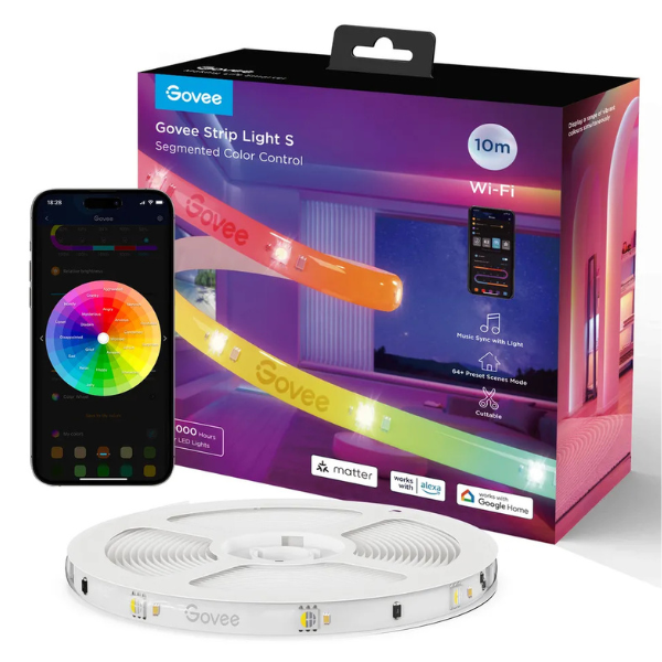 Tira de luces LED inteligente Govee Strip Light S H612C