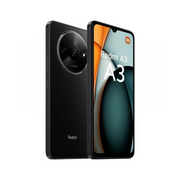 Celular Xiaomi Redmi A3 con pantalla de 6.71 pulgadas, doble SIM, 64GB de almacenamiento y 3GB de RAM en mesa de trabajo
