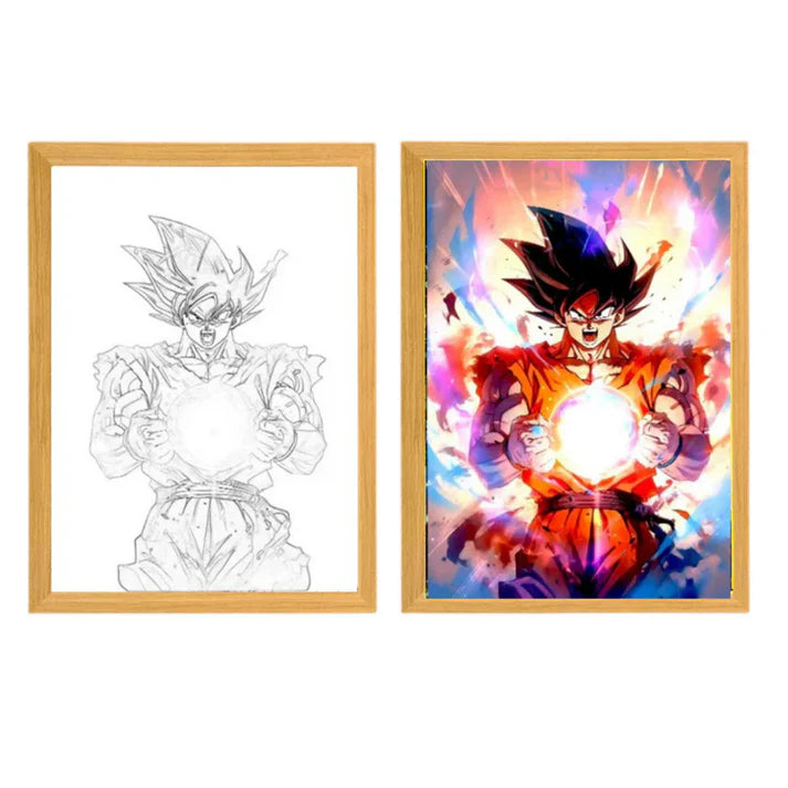 Goku LED Light Box: "The Power of the Kamehameha"