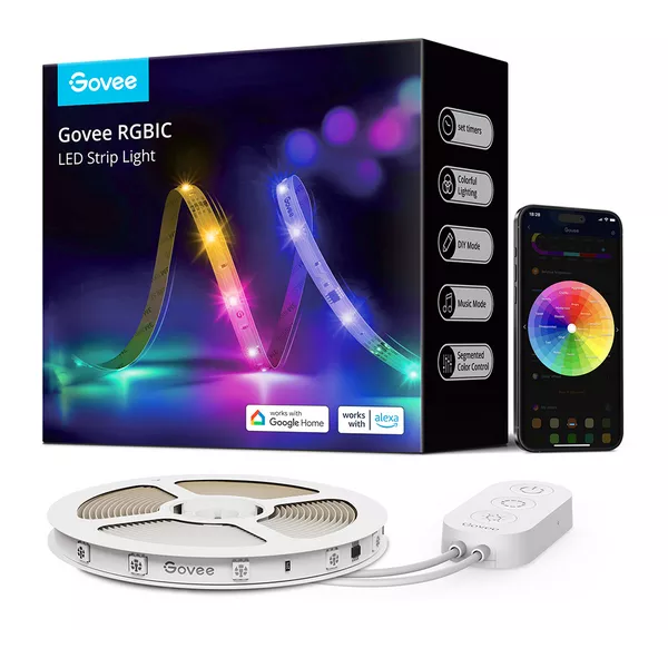 Tira de luces LED inteligente Govee RGBIC H618A