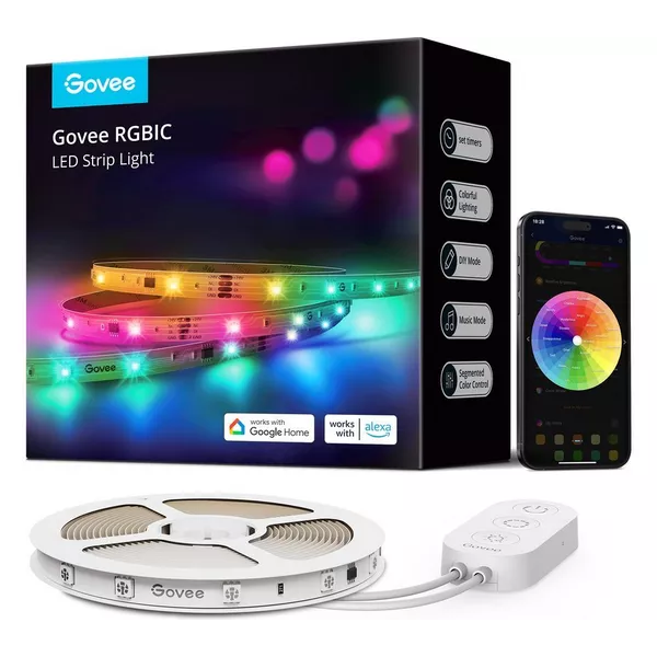 Tira de luces LED inteligente Govee RGBIC H618C