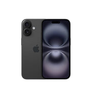 Celular Apple iPhone 16 con pantalla de 6.12 pulgadas, 128GB de almacenamiento y 8GB de RAM en color negro.