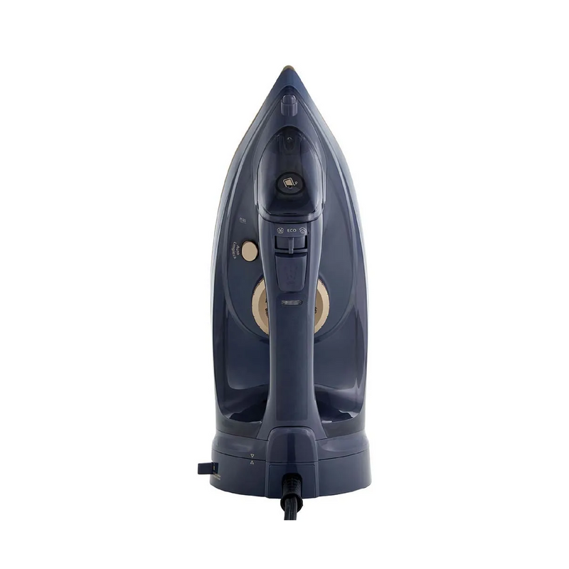 Plancha a vapor inalámbrica Oster CC5000 para hogar, con superficie de planchado y control de temperatura visible en la imagen.