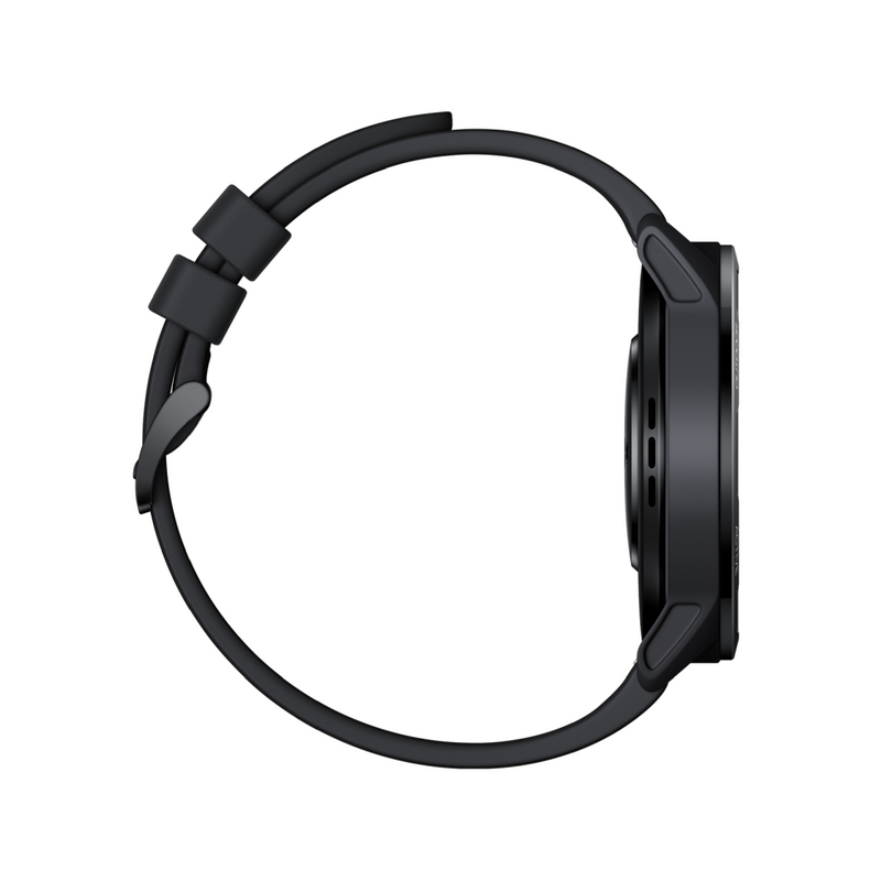 Reloj inteligente Xiaomi Mi S1 Active GL de 1.43 pulgadas con pantalla táctil y diseño deportivo, en color negro.