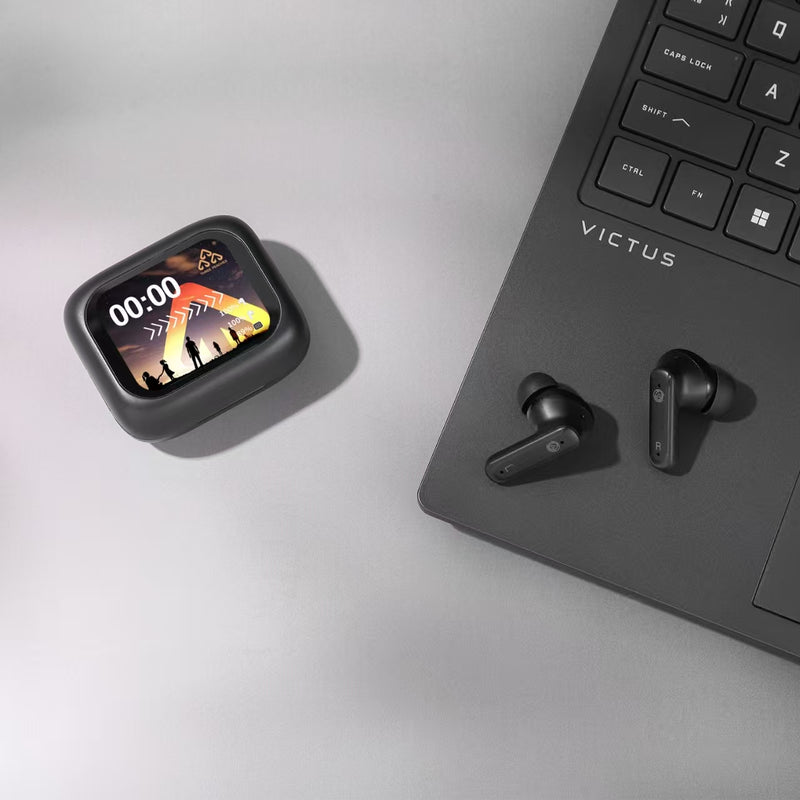 Three Peaches ST3 Wireless Earbuds with Touchscreen Display