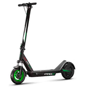 Patines eléctricos Movit Pro 2 de la marca 0001, vista lateral del scooter con manillar y ruedas en movimiento.