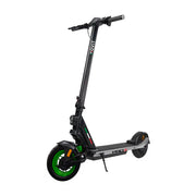 Patines Scooter Eléctrico Movit Pro 3 de la marca 0001, vista del patín con manillar y ruedas en color negro y detalles en gris
