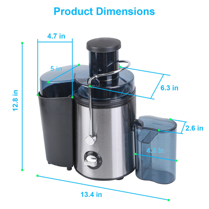 Electric Centrifugal Juicer – 2 Speeds with 17oz Cup and 54oz Pulp Collector