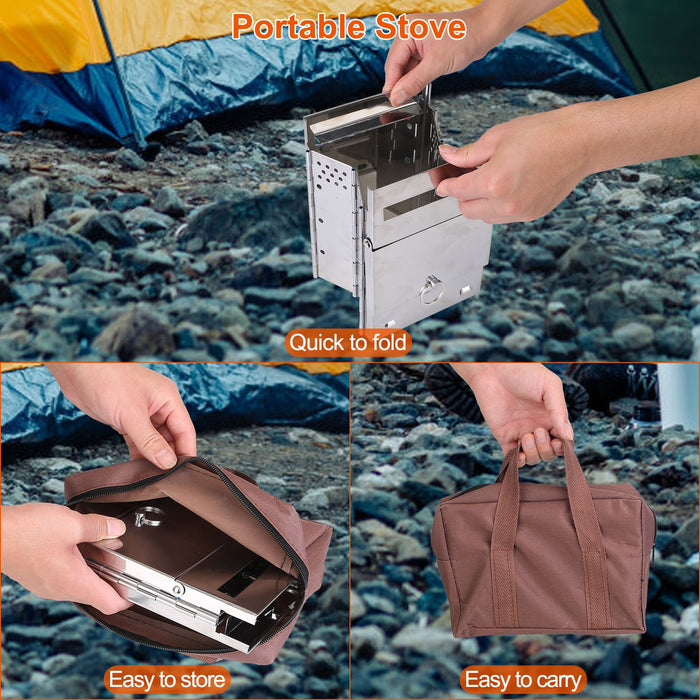 Foldable Travel Stove – For Camping, Hiking, and BBQ
