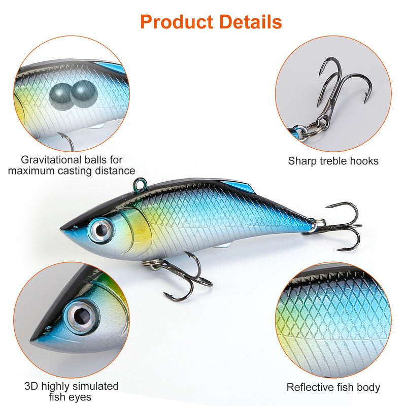 Fishing Lure Kit – 300 Pieces with Portable Boxes