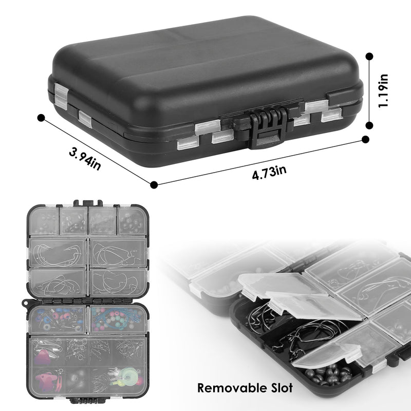 Complete Fishing Accessories Set – 188 Pieces with Storage Box