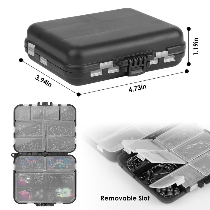 Complete Fishing Accessories Set – 188 Pieces with Storage Box