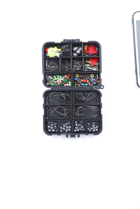 Complete Fishing Accessories Set – 188 Pieces with Storage Box