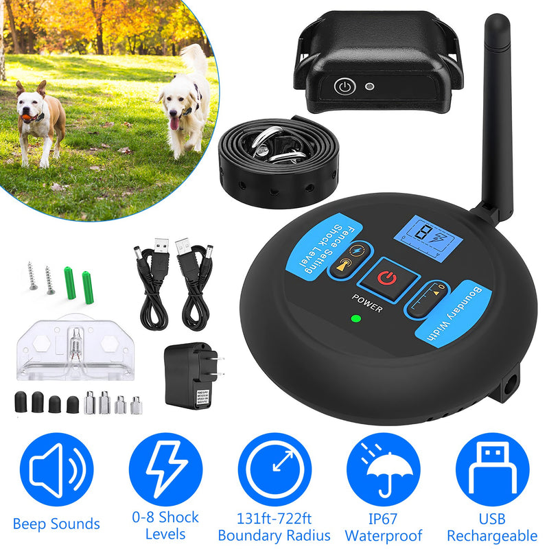 Dog Training System - Wireless Electric Fence with Safety Collar