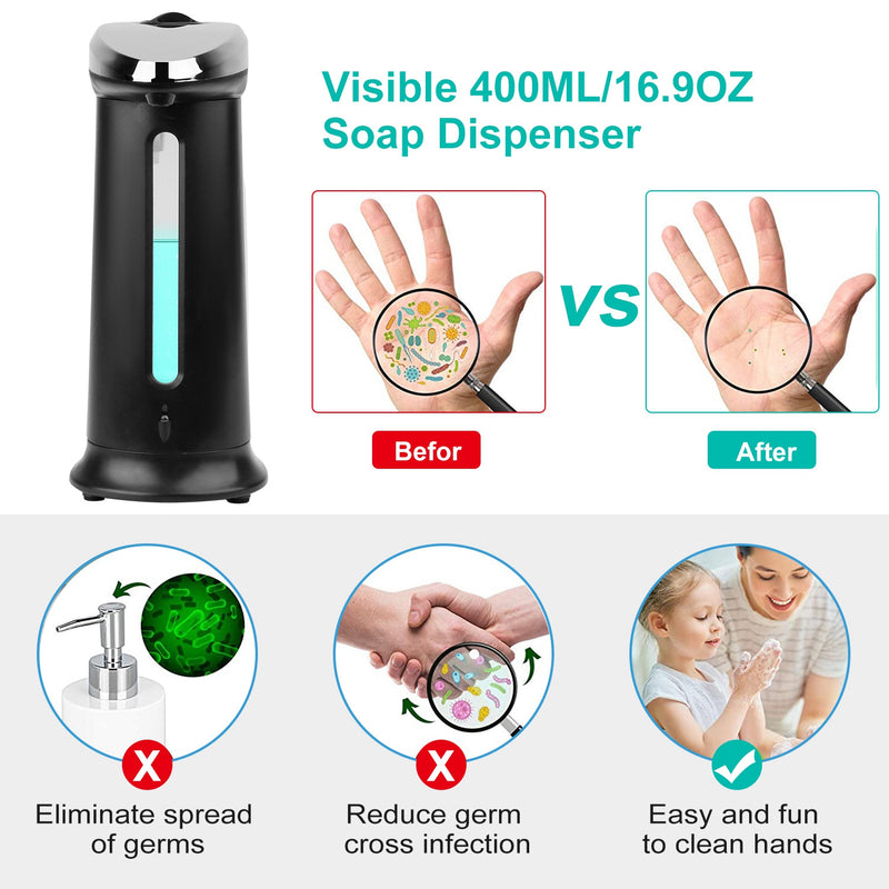 Automatic Liquid Soap Dispenser – Motion Sensor with 400ML Capacity