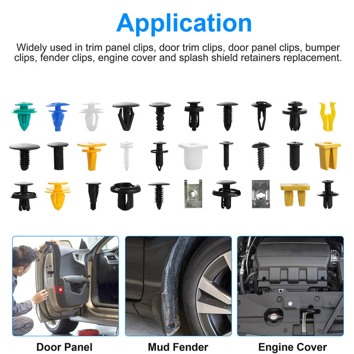 500 Bumper Clips Set – 30 Universal Types