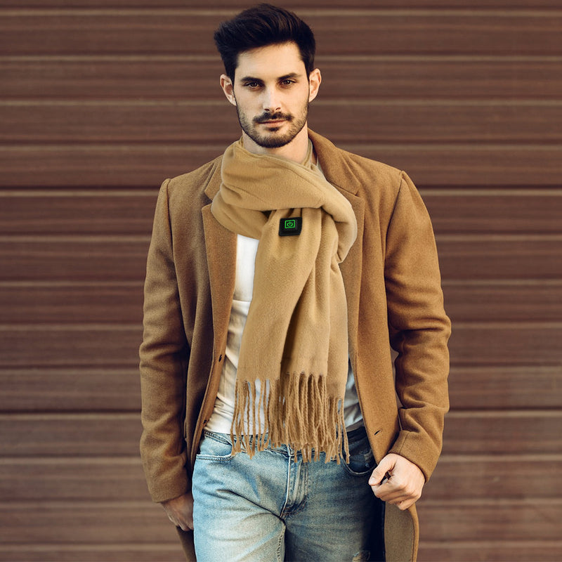 Winter Heated Scarf – Unisex Scarf with Adjustable Heat for Outdoors