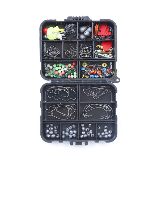 Complete Fishing Accessories Set – 188 Pieces with Storage Box