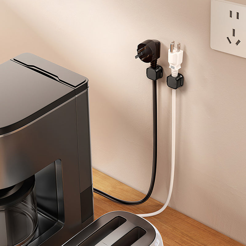 6 Magnetic Cable Clips – Adhesive Desktop and Wall Holders