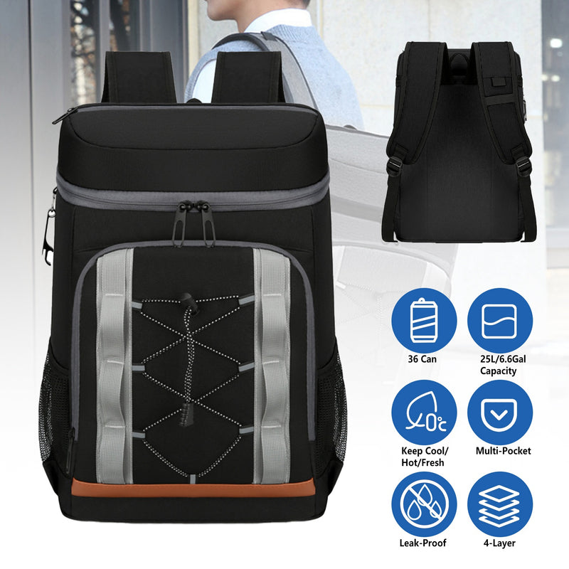 Thermal Backpack Bag - 25L with Large Capacity for Camping and Beach