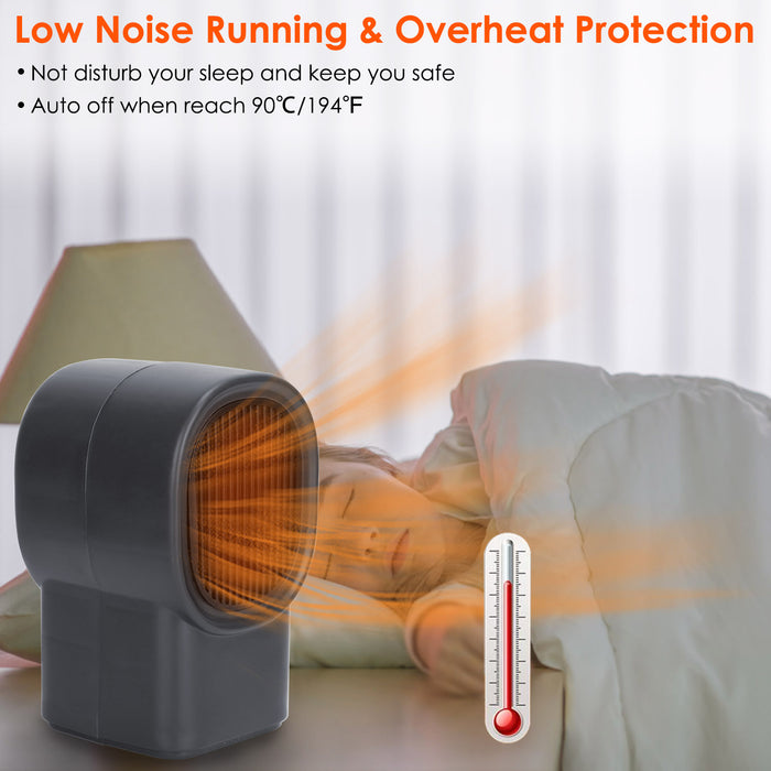 Compact Electric Heater – 400W Portable for Small Spaces