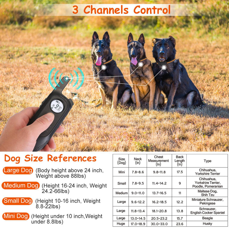 Dog Training Collar – 3 Modes, 9 Levels, Recording, and 300m Range