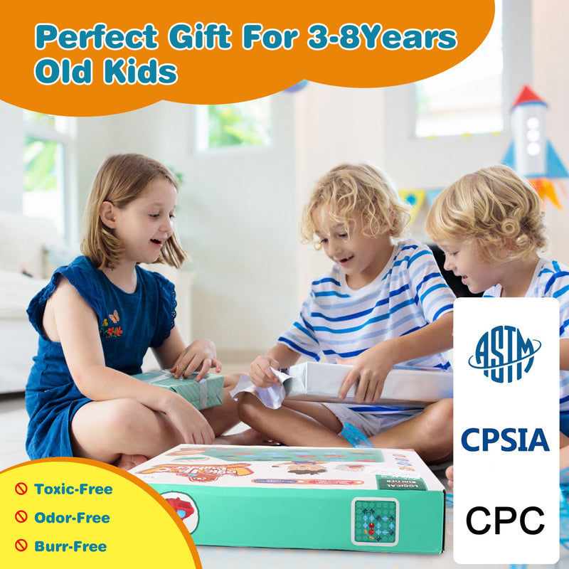 Children's Educational Game – Montessori Path Builder Logic Puzzle STEM