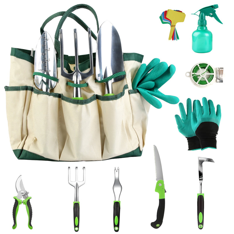 13-Piece Gardening Tool Set - Aluminum Alloy with Organizer Bag