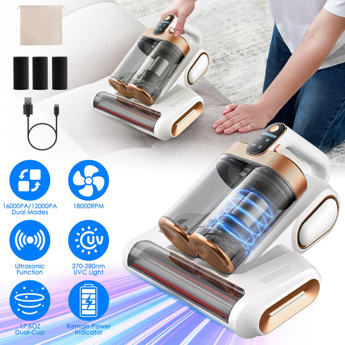 Anti-Allergy Vacuum Cleaner – For Mattresses, Pillows and Cribs with UVC Light and Ultrasound