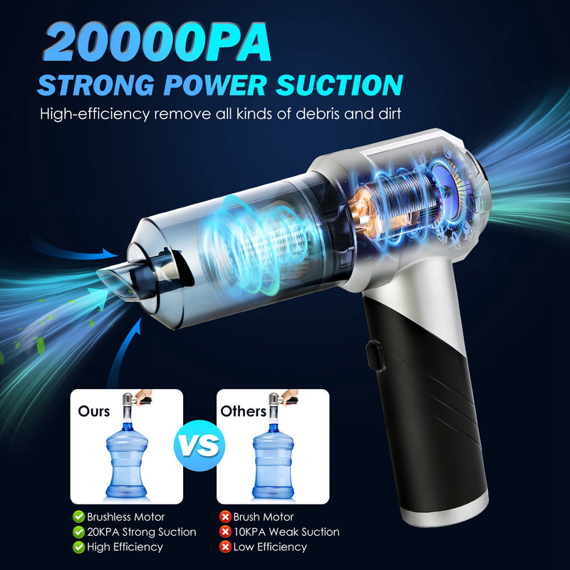4-in-1 Portable Vacuum Cleaner – 20000PA Brushless Motor