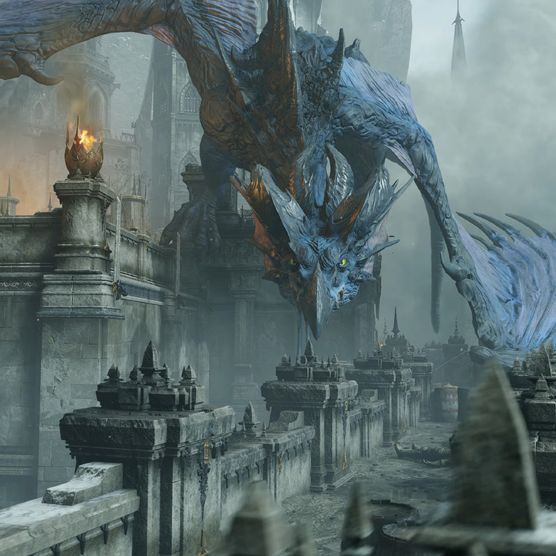 Videojuego Demon's Souls para PlayStation 5, caja con arte del juego y consola en el fondo, en su portada para PS5.