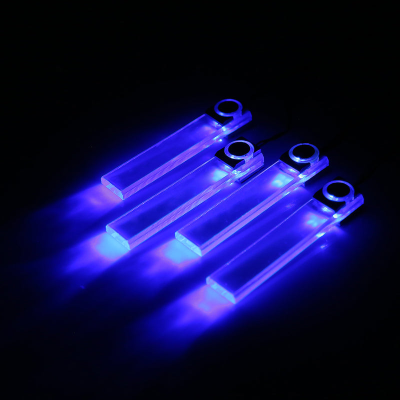 Interior LED Car Lights – 4-Piece Set with DC 12V Charging and Decorative Blue Light
