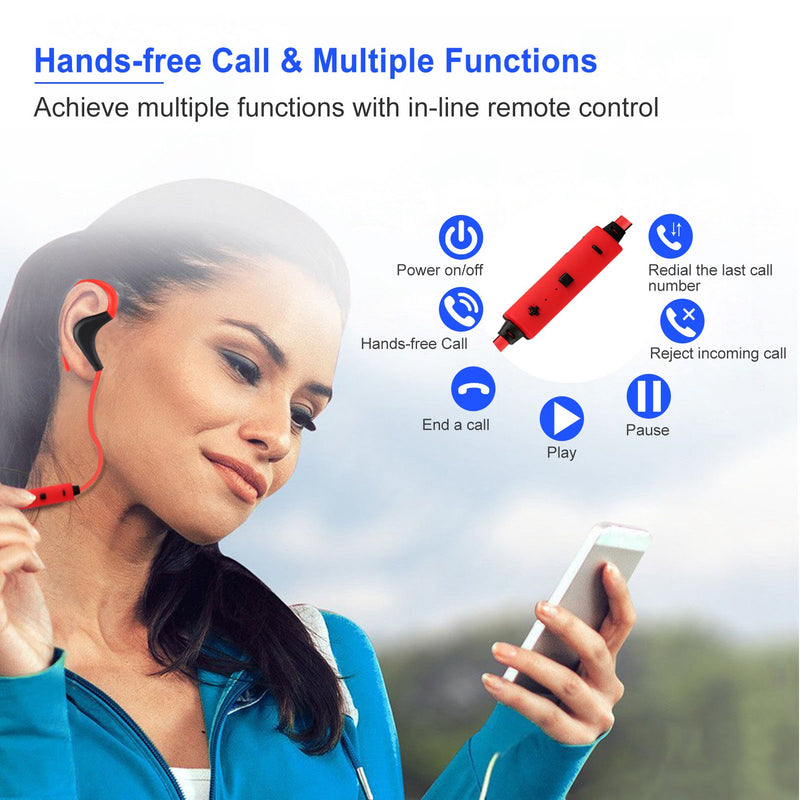 Wireless Sports Earbuds – HD Stereo Sound, Noise Cancellation, and Portable Charging Case