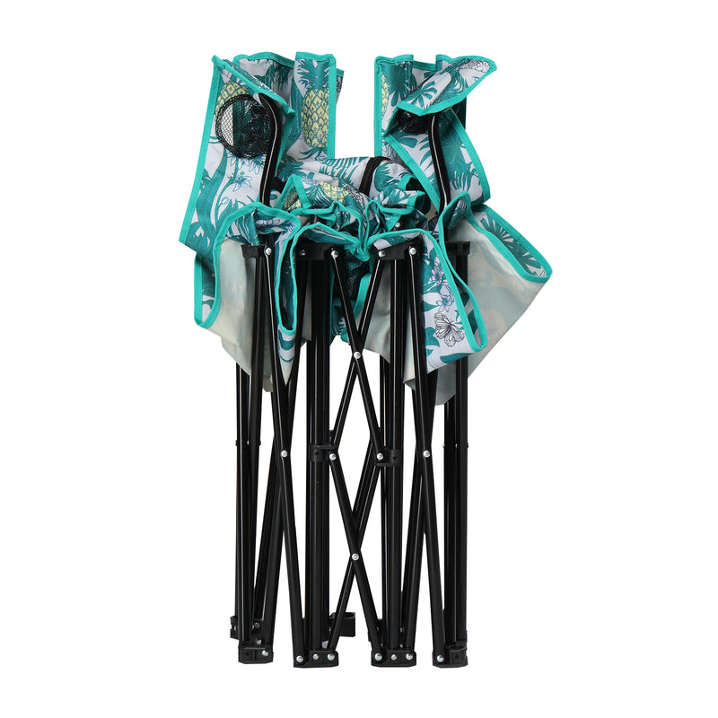 Double Folding Chair with Umbrella – Portable for Outdoor Use