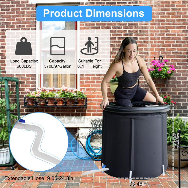 Portable Ice Bath 370L – Cold Immersion Therapy