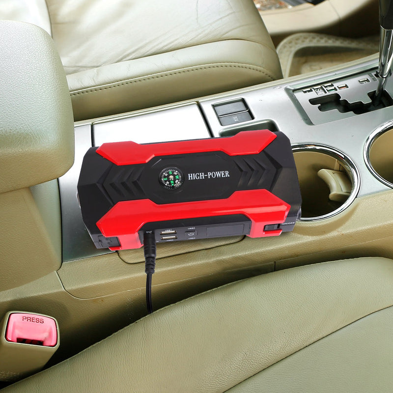 12V Car Battery Charger - 28000mAh with 4-Mode LED Flashlight