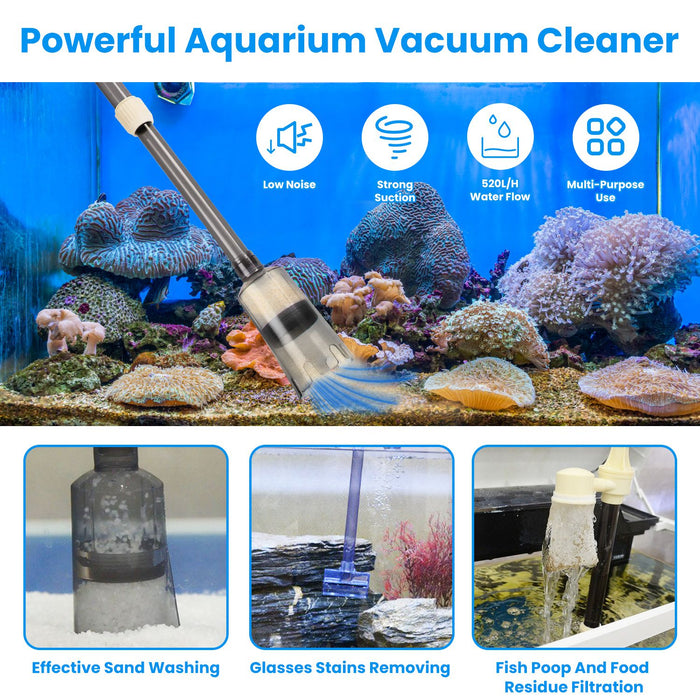 Electric Aquarium Vacuum Cleaner – Adjustable Multifunctional Kit